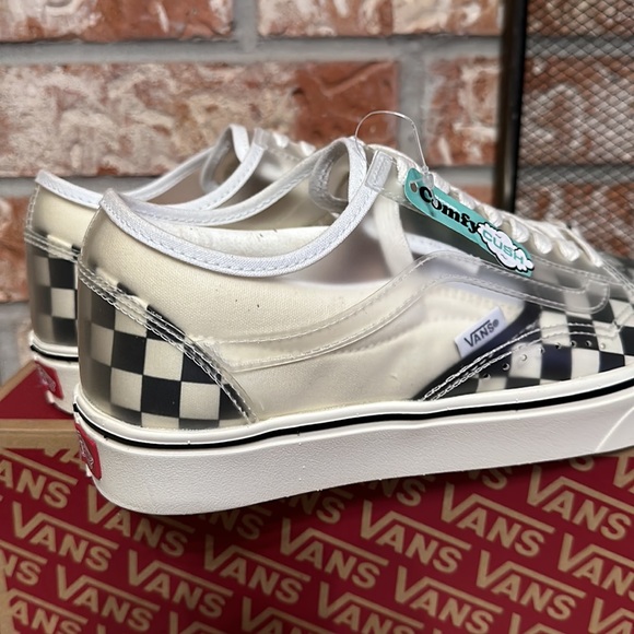 Vans comfy Cush slip on with transparent old skool women’s size 9 men’s size 7.5 - Picture 11 of 11